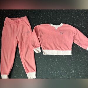 GAP Pink and White Joggers Soft Casual Sweatpants